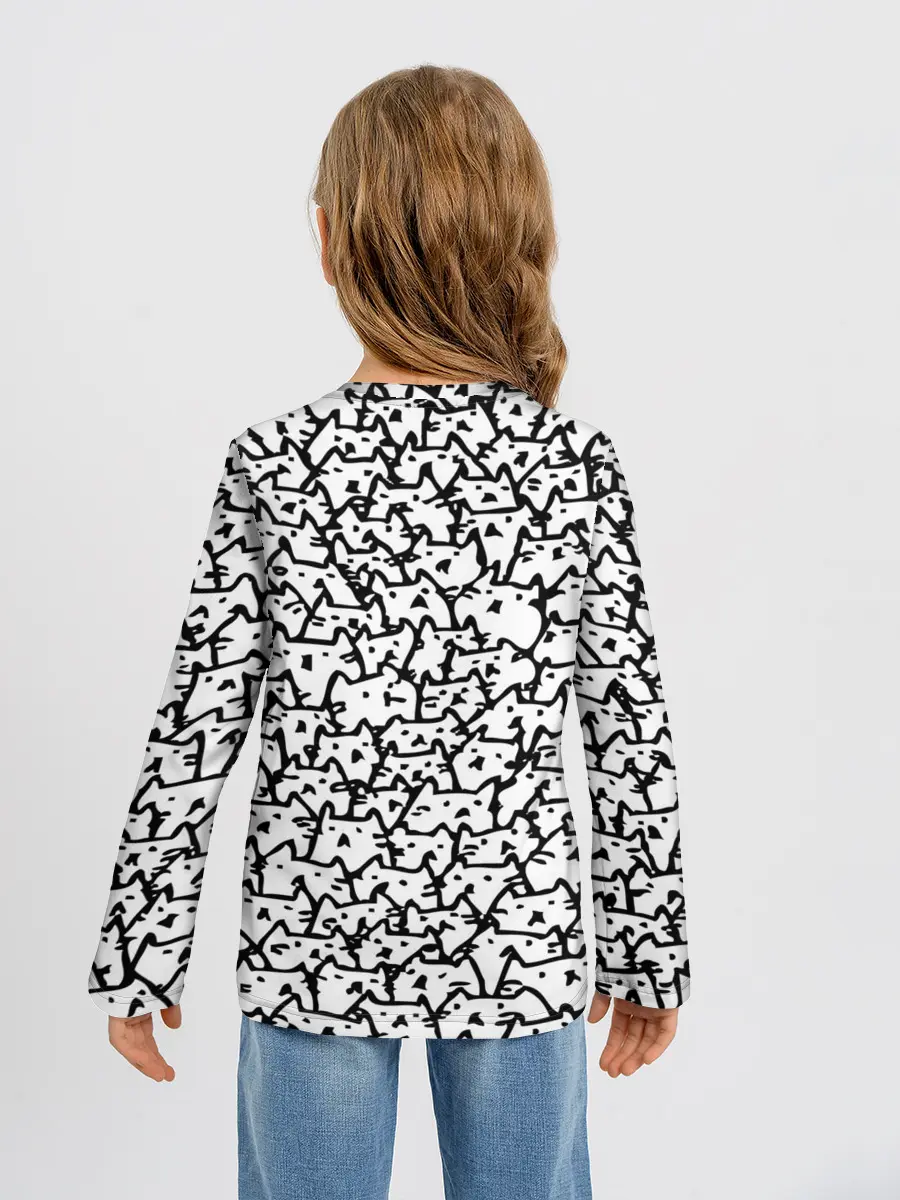 Детский лонгслив / Котики