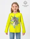 Детский лонгслив / Единорог Yellow Unicorn