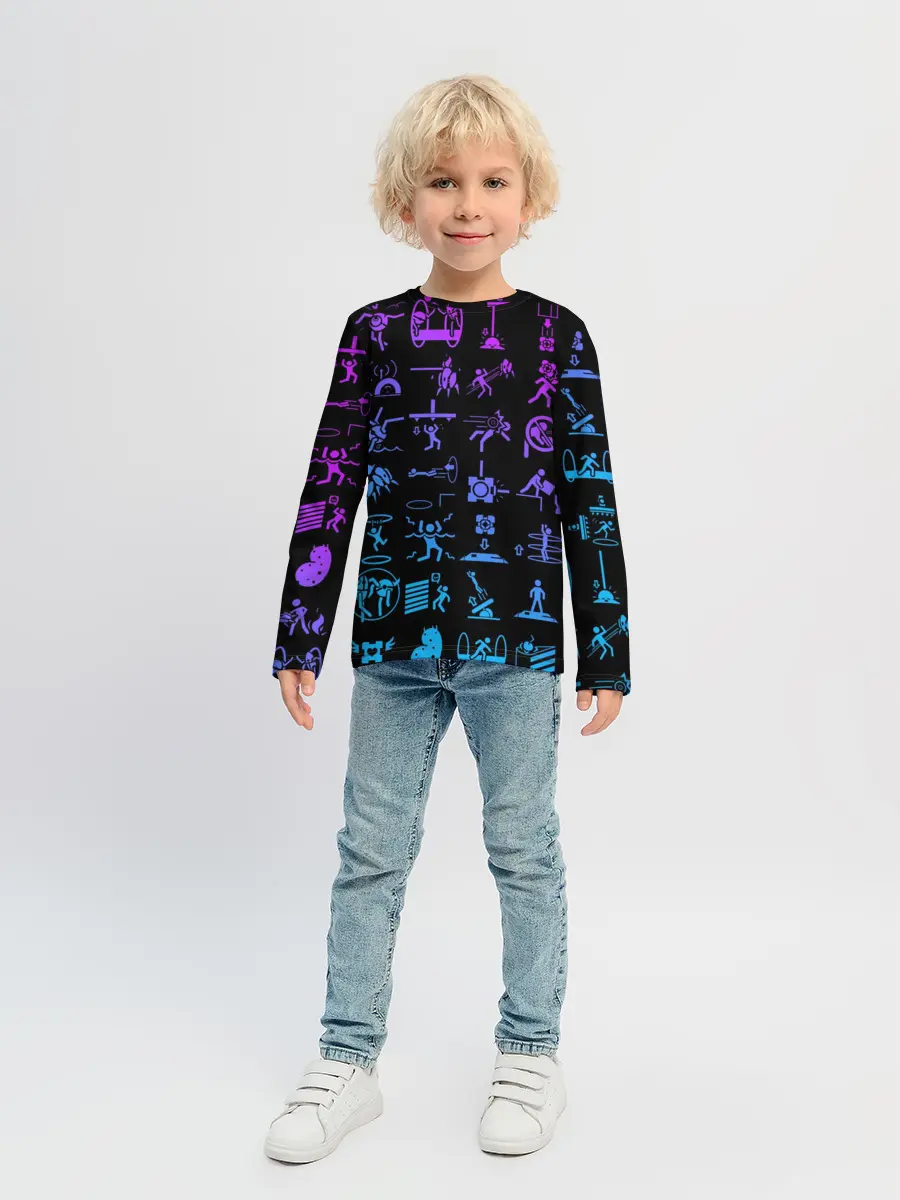 Детский лонгслив / Portal icons