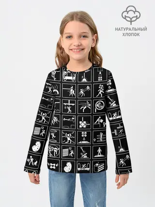 Детский лонгслив / Portal icons