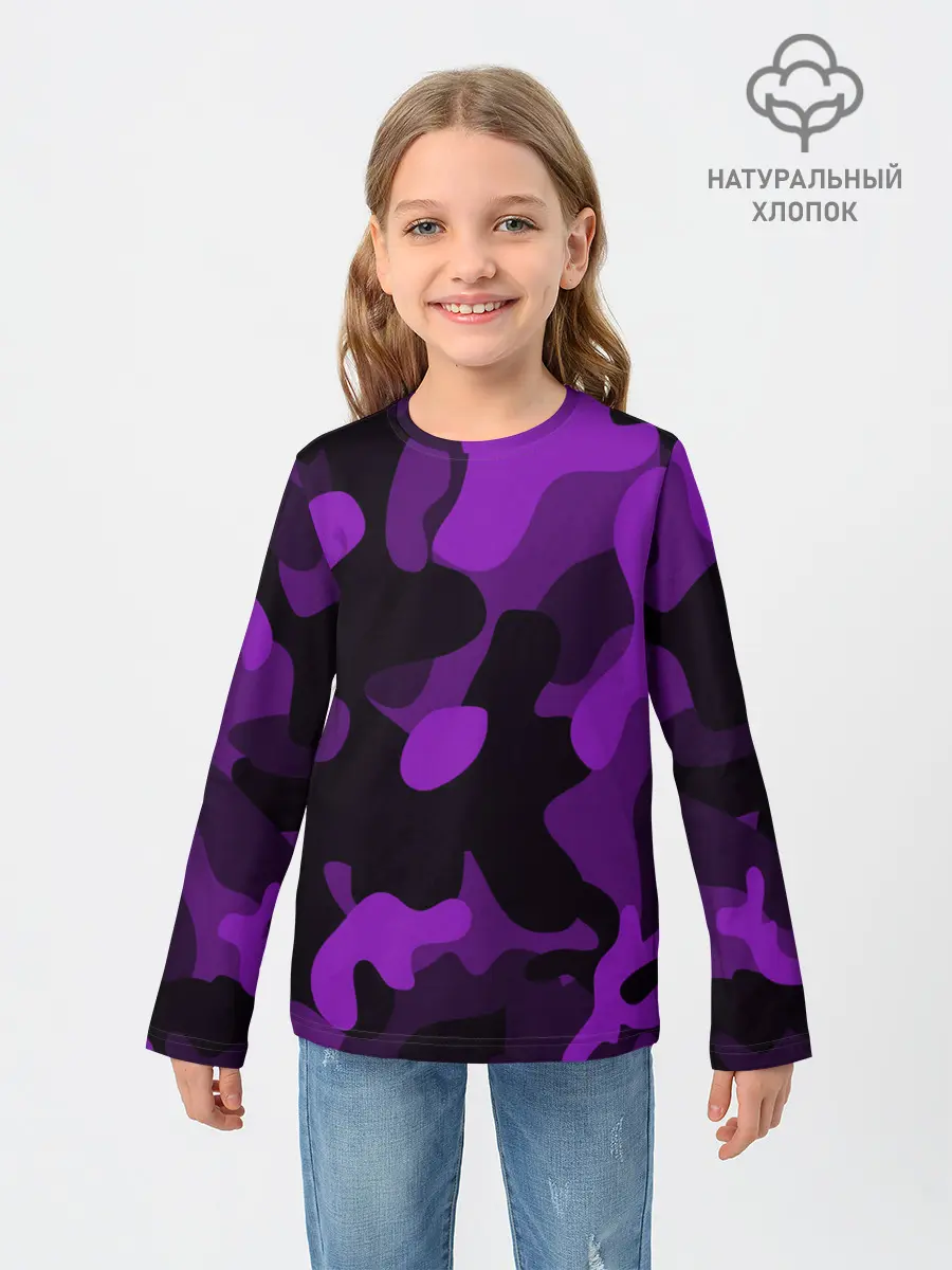 Детский лонгслив / Камуфляж