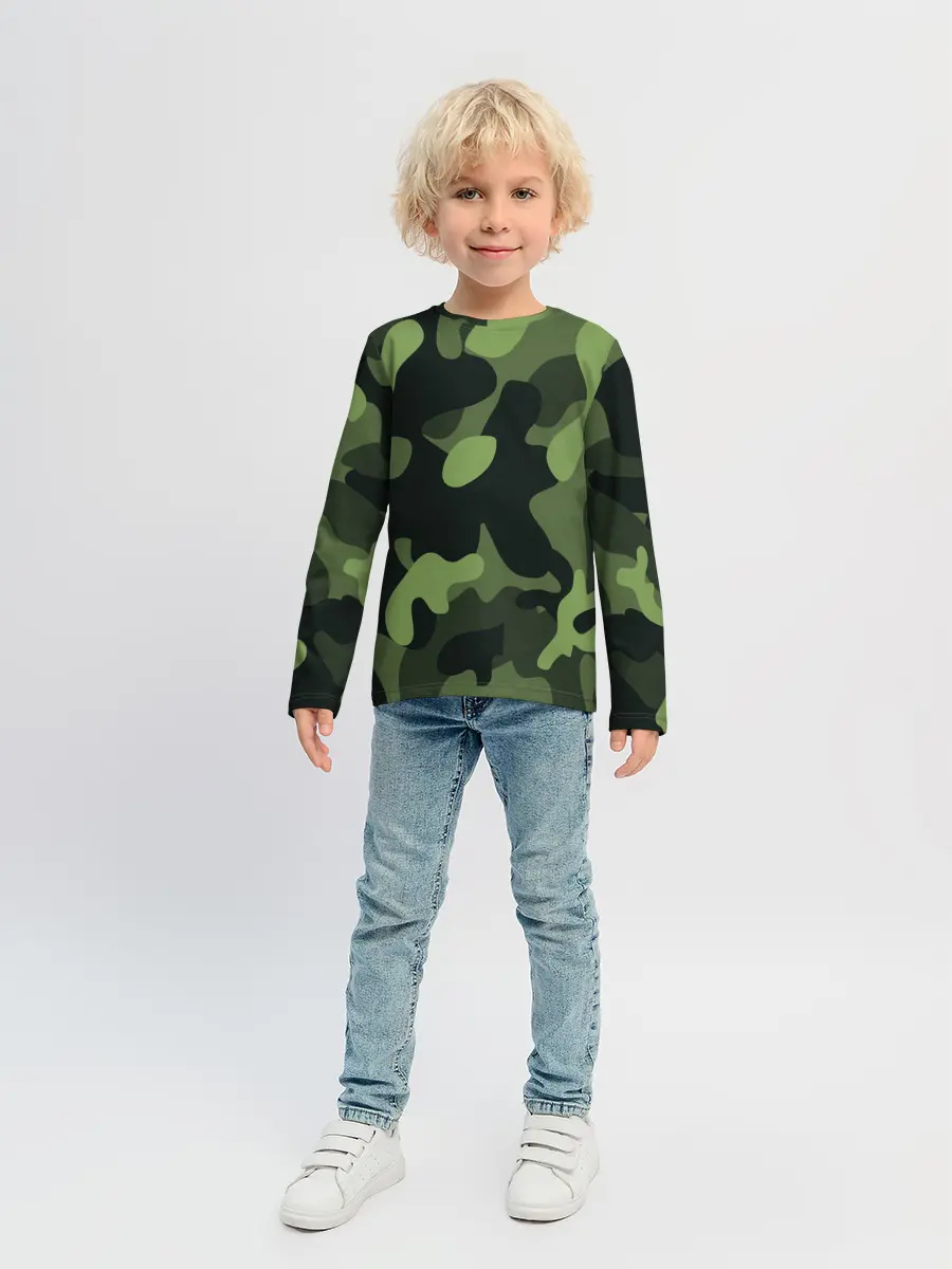 Детский лонгслив / Камуфляж