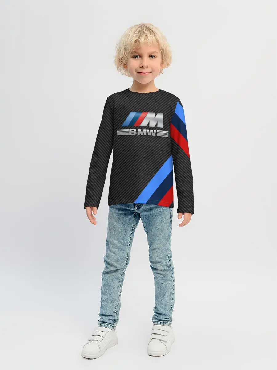 Детский лонгслив / BMW КАРБОН