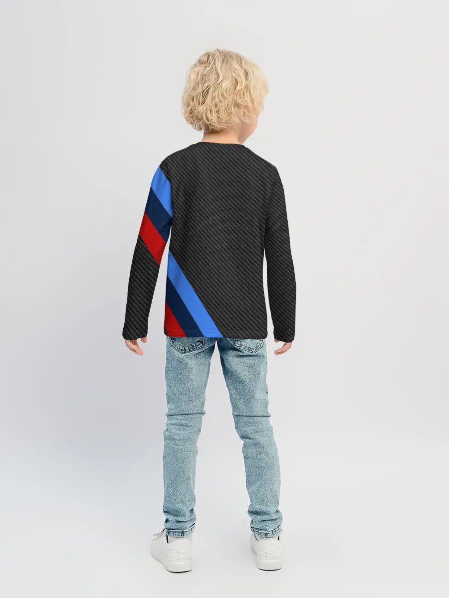 Детский лонгслив / BMW КАРБОН
