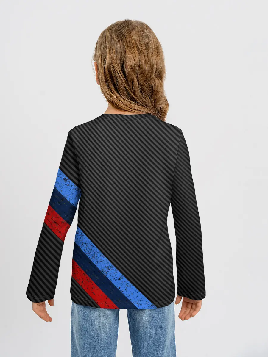 Детский лонгслив / BMW КАРБОН