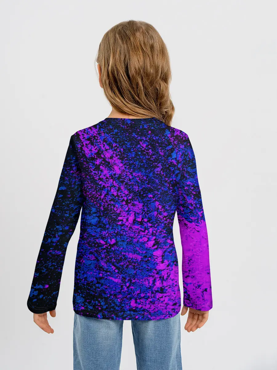 Детский лонгслив / Брызги краски