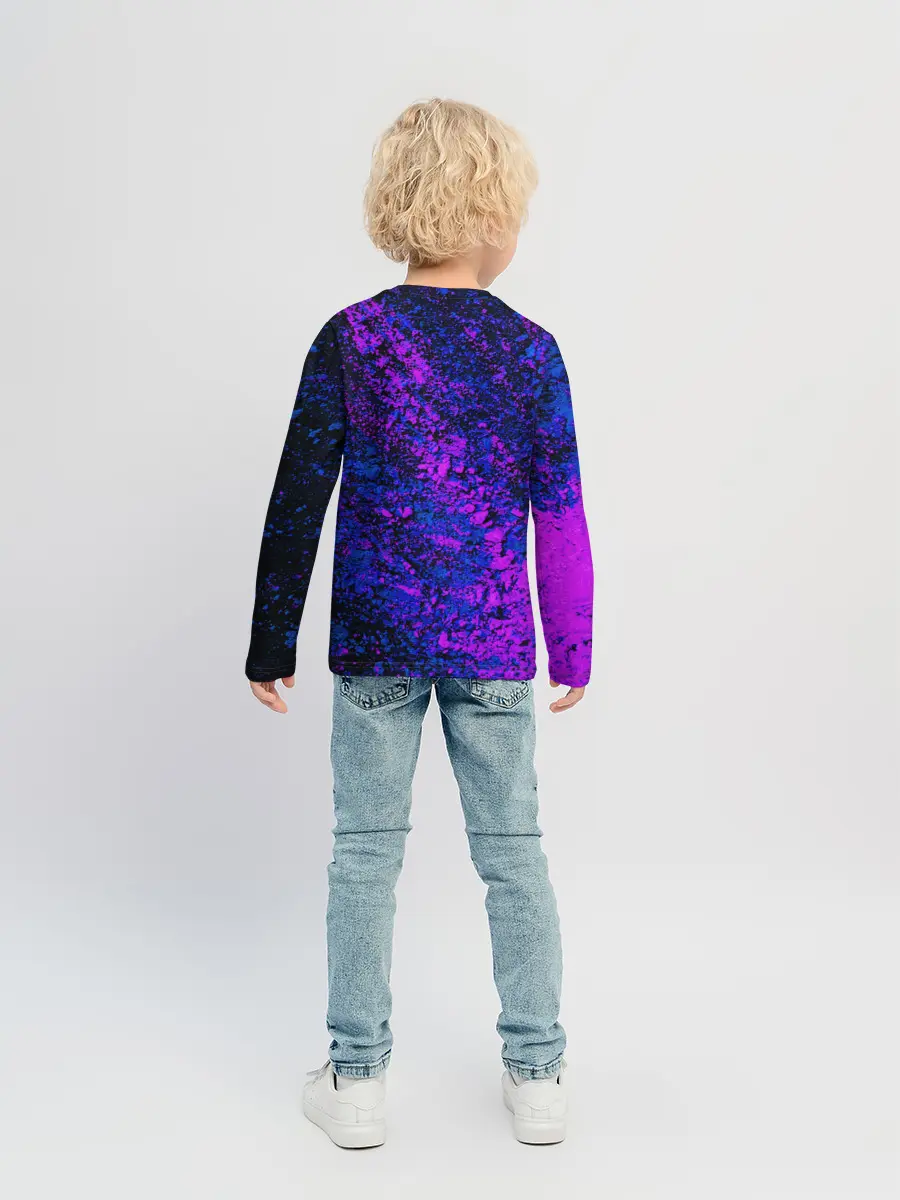 Детский лонгслив / Брызги краски