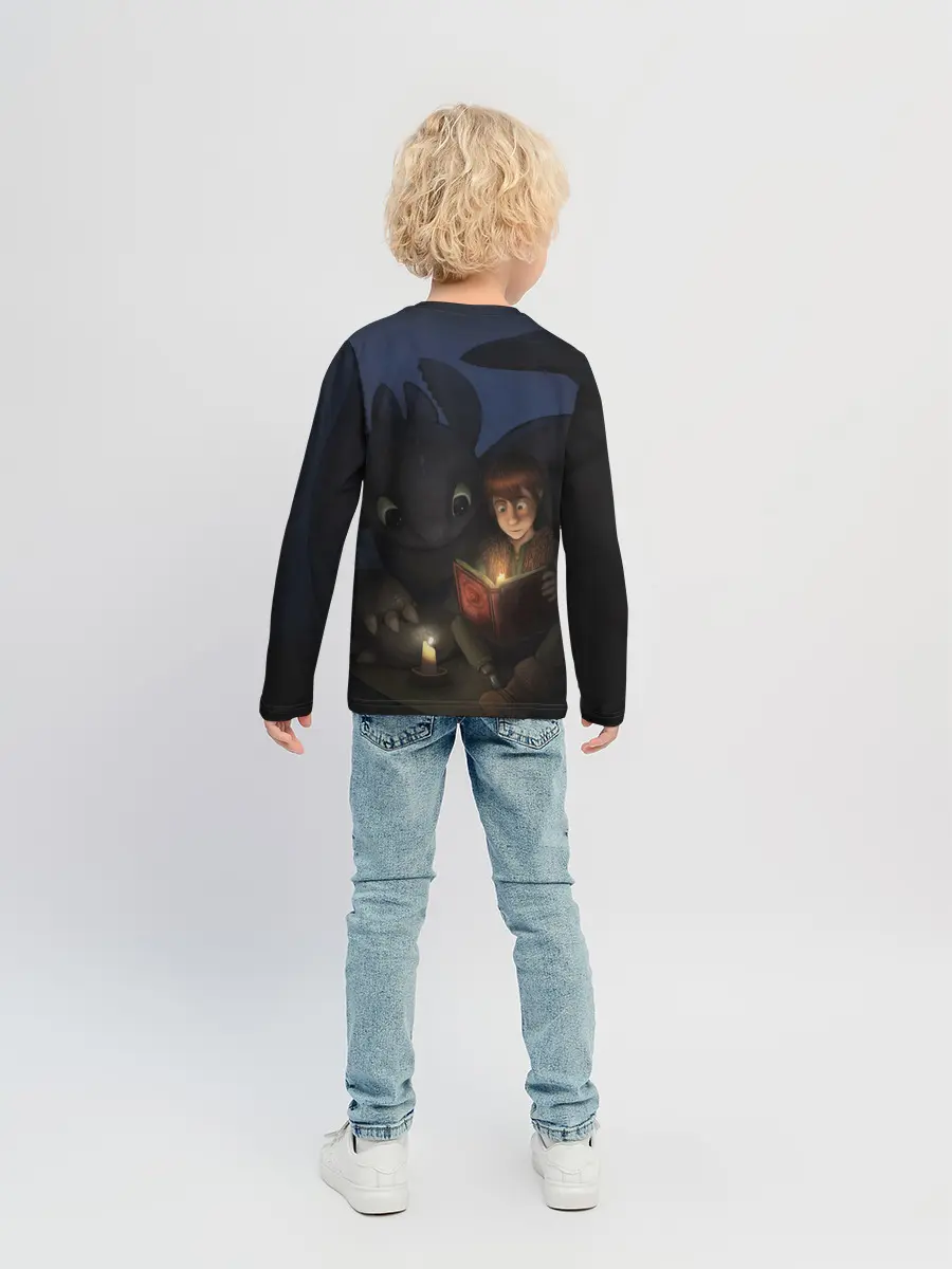 Детский лонгслив / Как приручить дракона