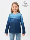 Детский лонгслив / Кит