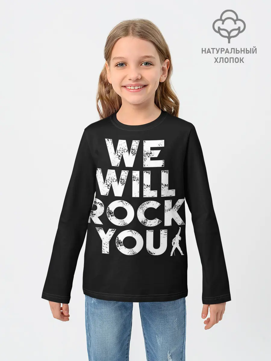 Детский лонгслив / We Will Rock You