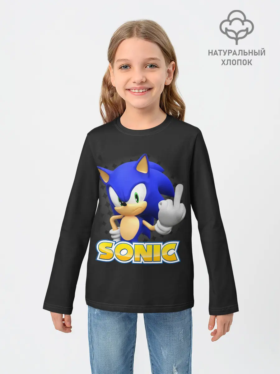 Детский лонгслив / Sonic