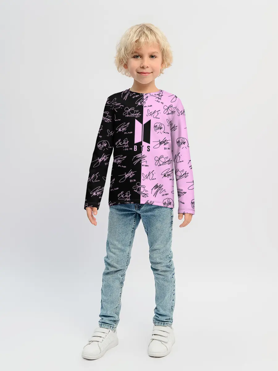 Детский лонгслив / BTS АВТОГРАФЫ | БТС