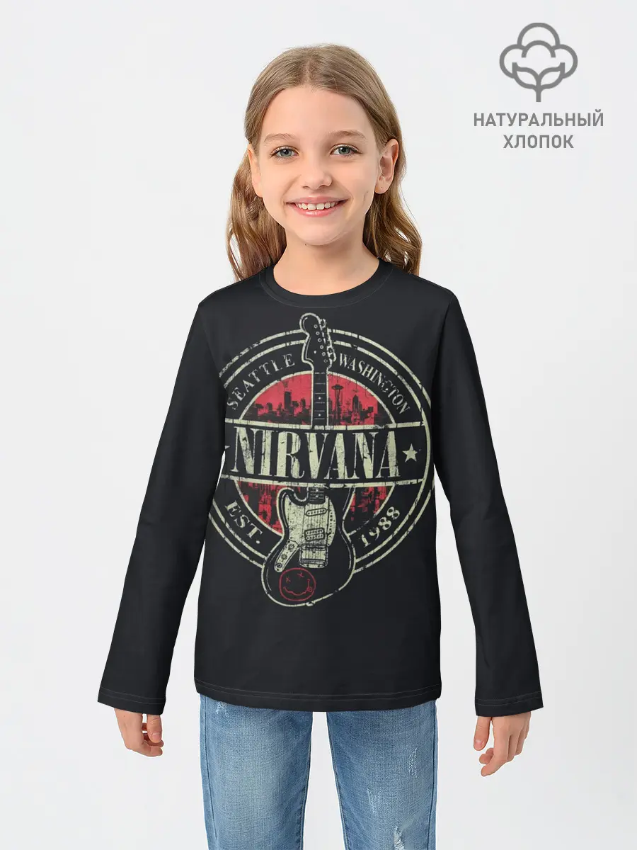 Детский лонгслив / NIRVANA | НИРВАНА