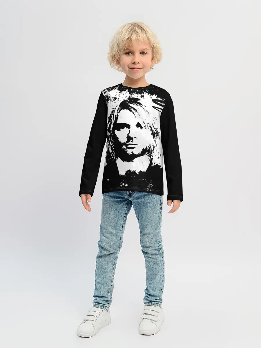 Детский лонгслив / Kurt Cobain
