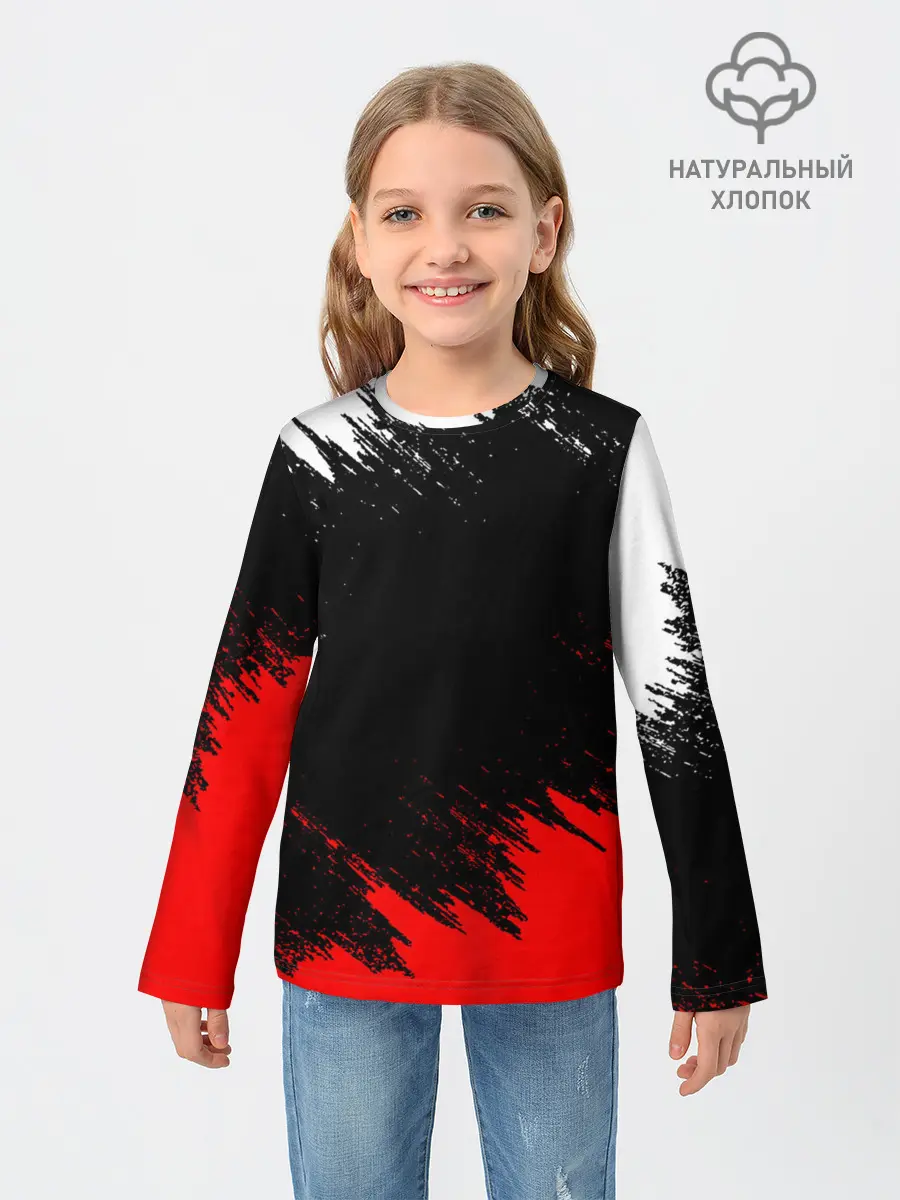 Детский лонгслив / БРЫЗГИ КРАСОК