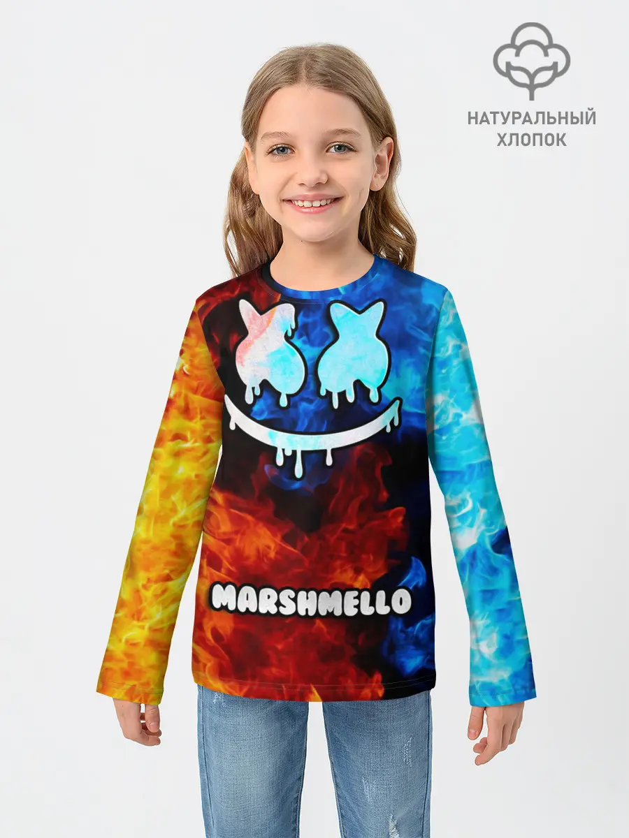 Детский лонгслив / РЮКЗАК MARSHMELLO