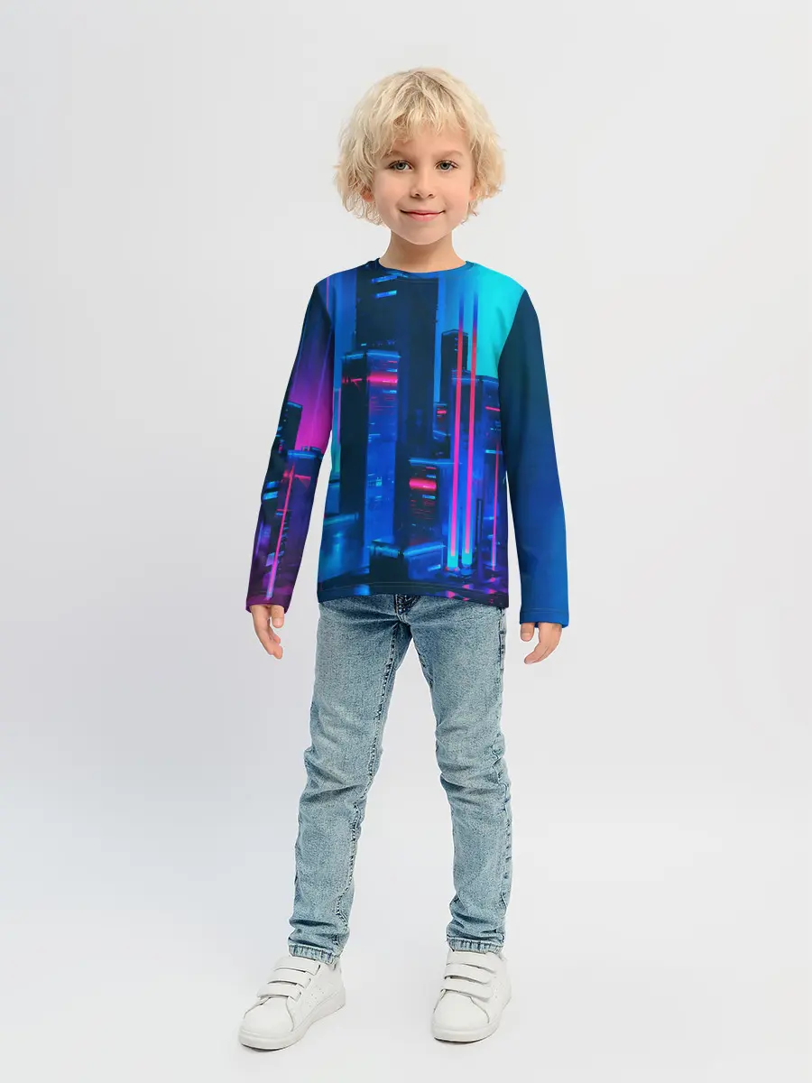 Детский лонгслив / НОЧНОЙ ГОРОД