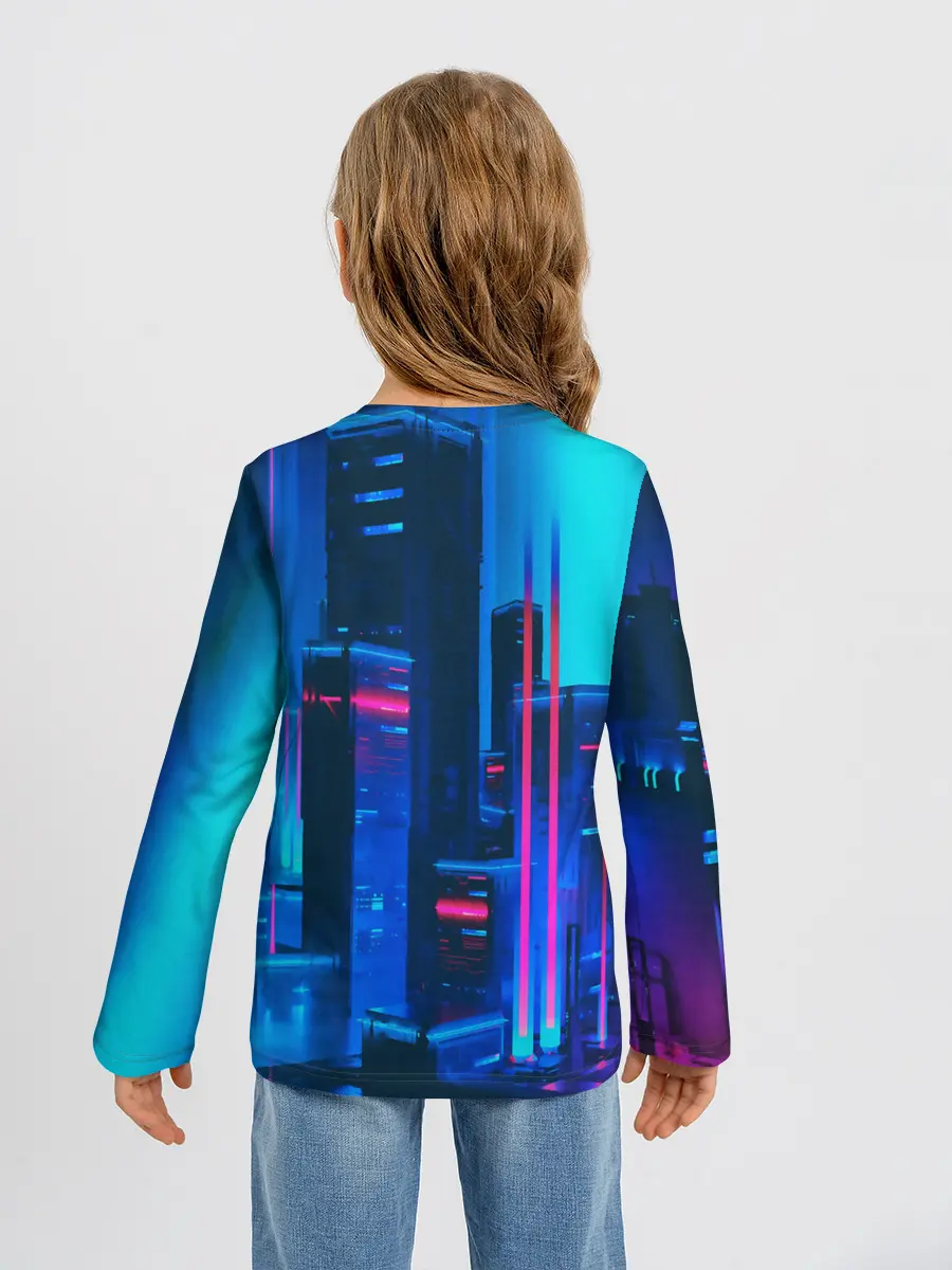 Детский лонгслив / НОЧНОЙ ГОРОД