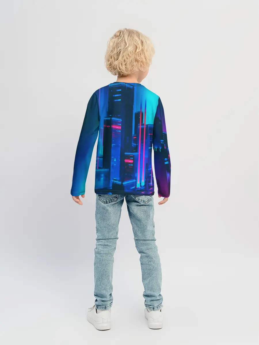 Детский лонгслив / НОЧНОЙ ГОРОД