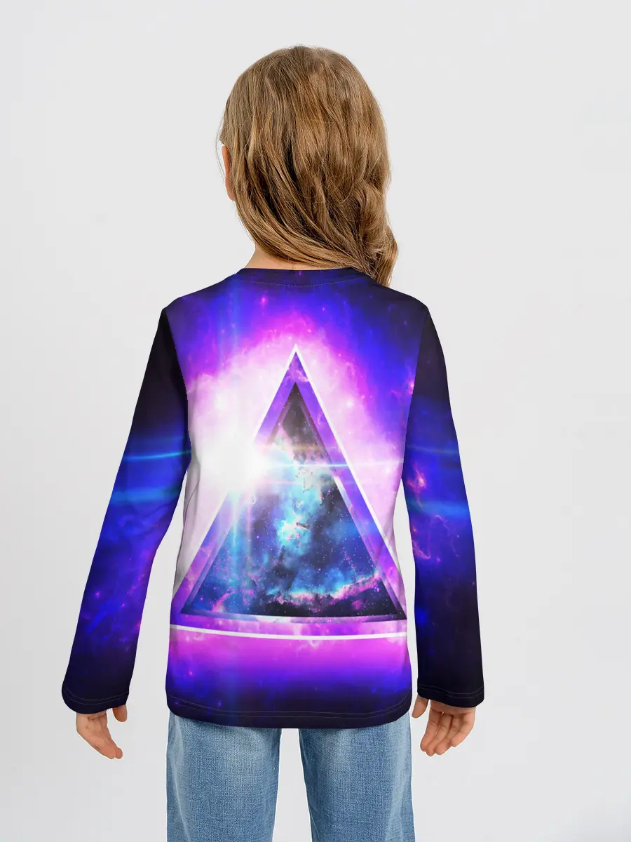 Детский лонгслив / КОСМИЧЕСКИЙ ТРЕУГОЛЬНИК