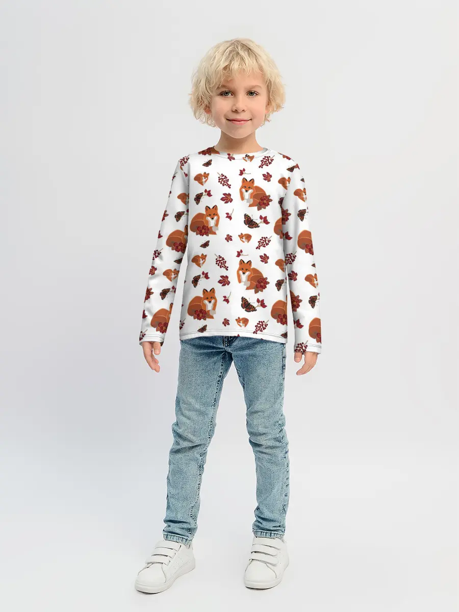 Детский лонгслив / Лиса