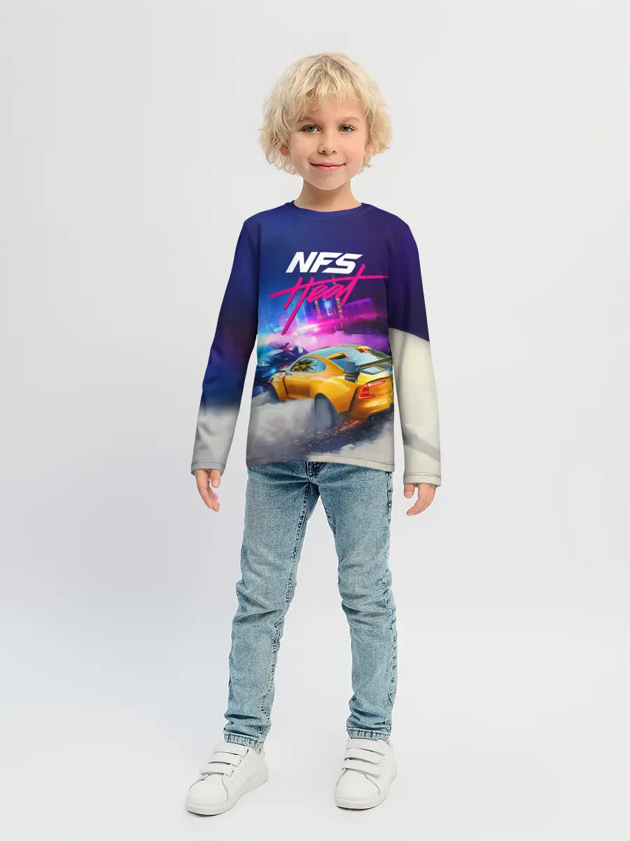 Детский лонгслив / NEED FOR SPEED - HEAT