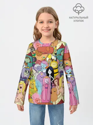 Детский лонгслив / Adventure time
