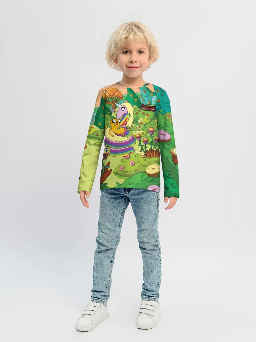 Детский лонгслив / Ливнерог и Джейк