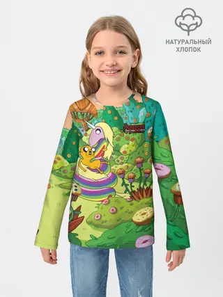 Детский лонгслив / Ливнерог и Джейк