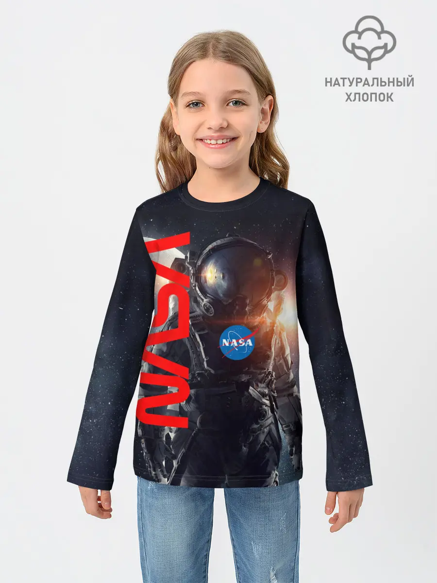 Детский лонгслив / Nasa Apollo 16