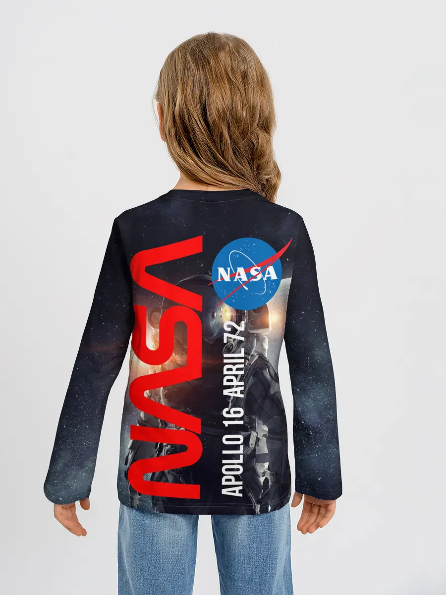 Детский лонгслив / Nasa Apollo 16