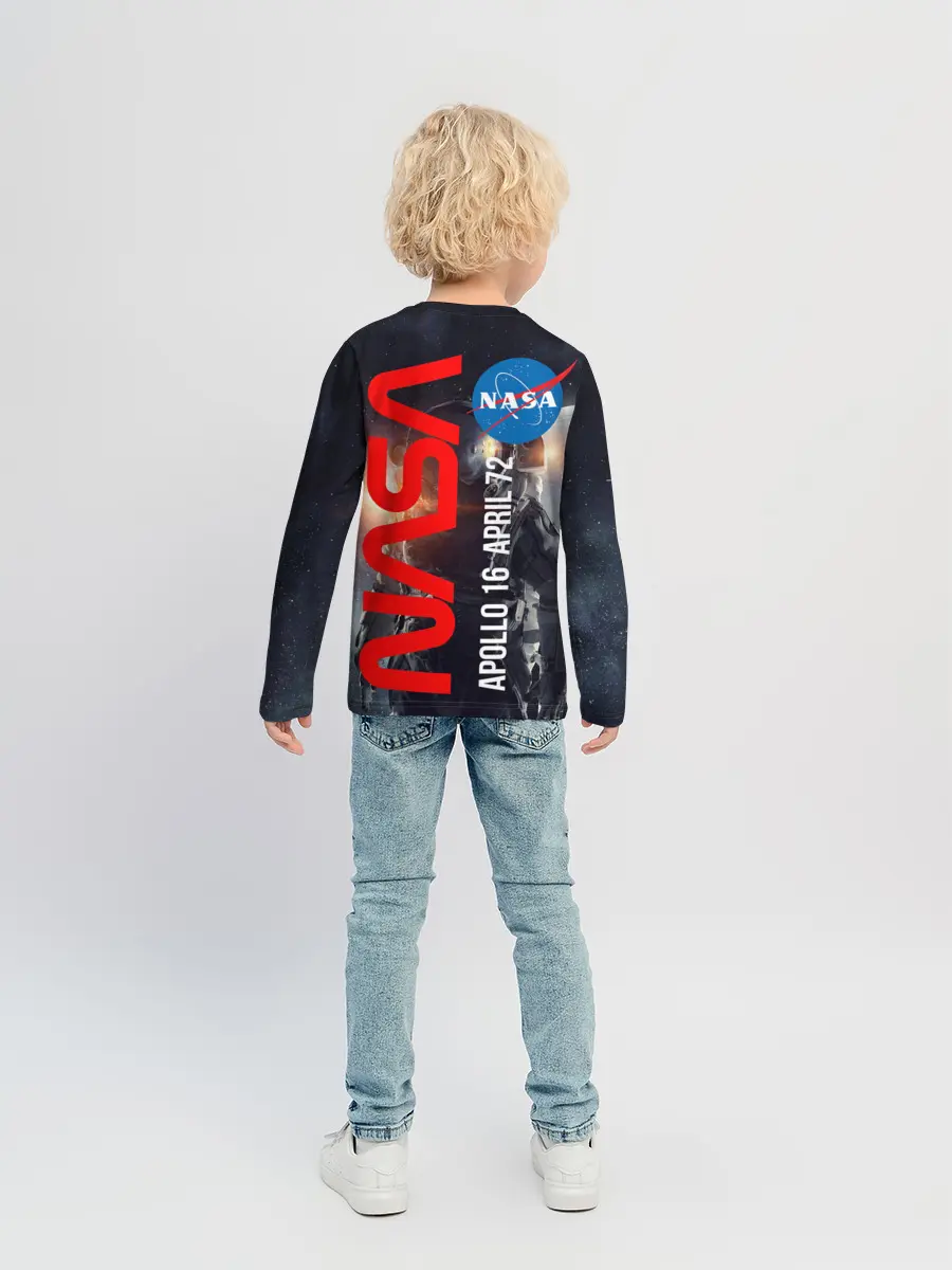 Детский лонгслив / Nasa Apollo 16