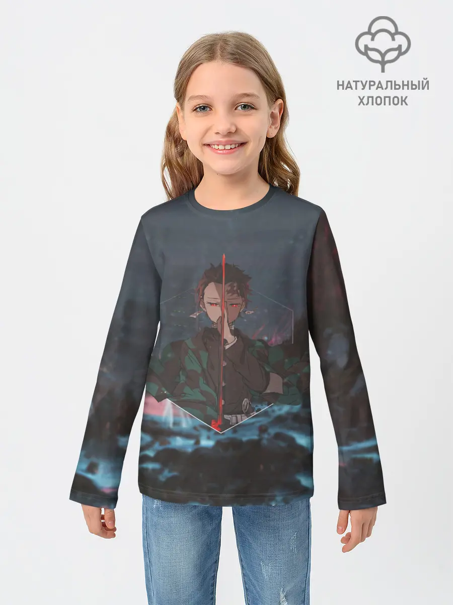 Детский лонгслив / Танджиро Камадо