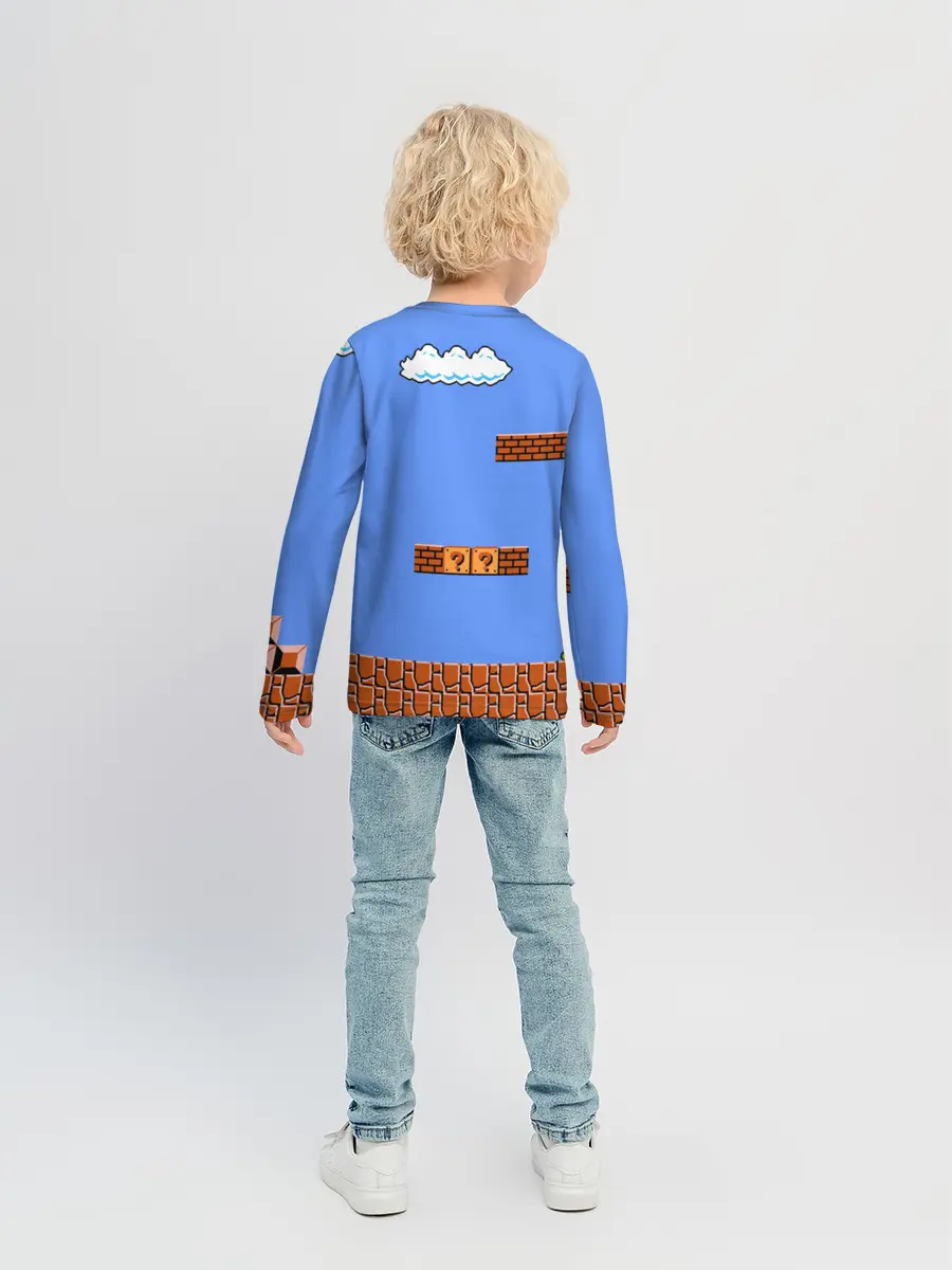 Детский лонгслив / Марио