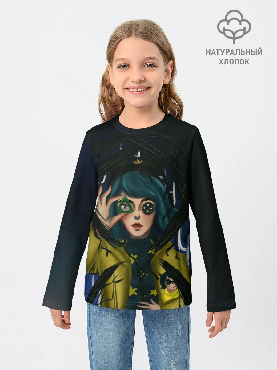 Детский лонгслив / Coraline