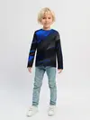 Детский лонгслив / Blue and Black