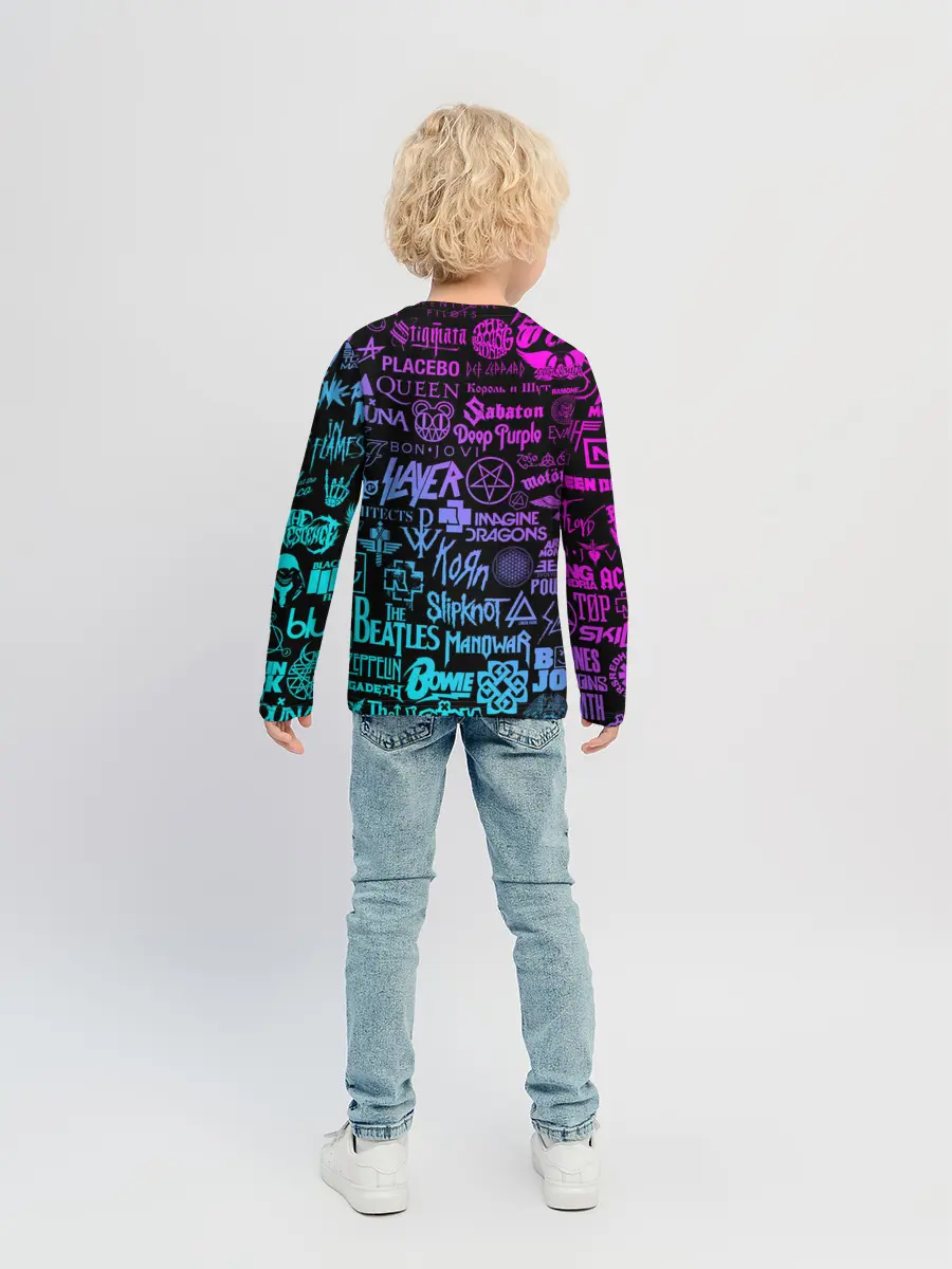 Детский лонгслив / ЛОГОТИПЫ РОК ГРУПП