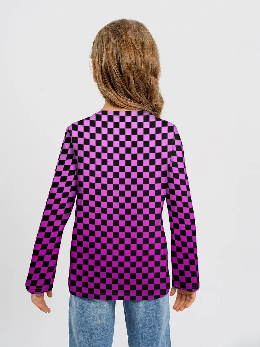 Детский лонгслив / Checkerboard Color