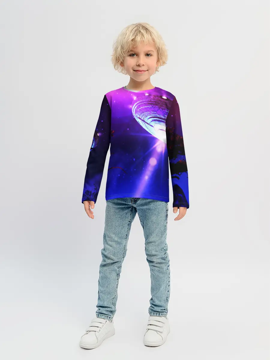 Детский лонгслив / НЛО