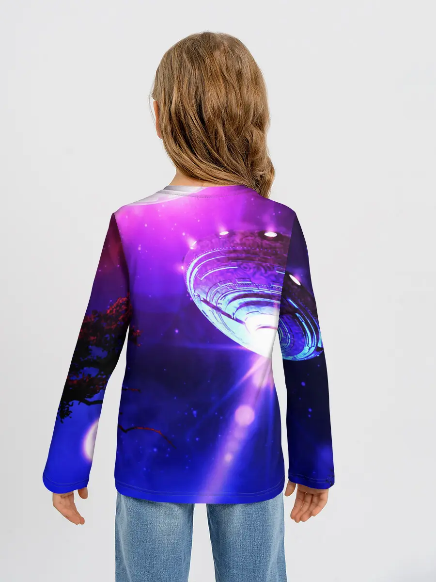 Детский лонгслив / НЛО