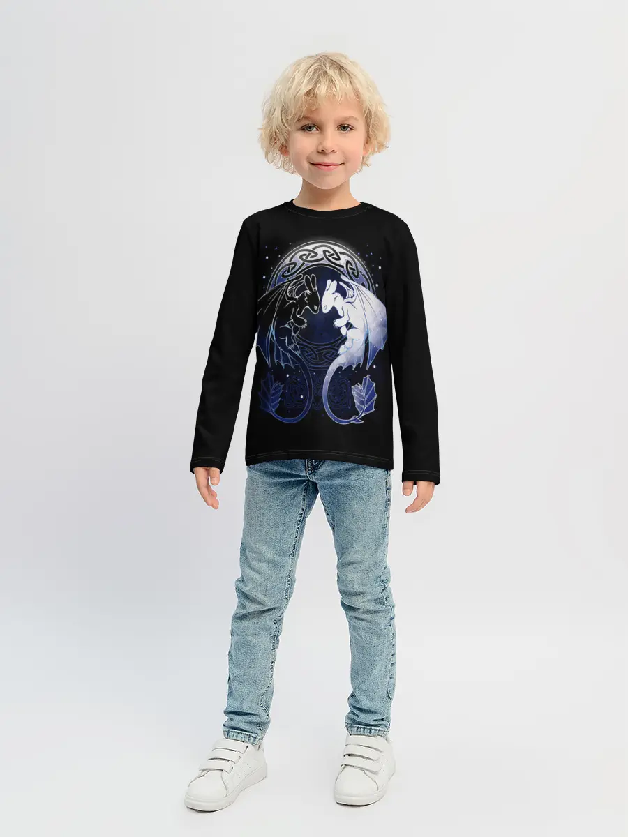 Детский лонгслив / Как приручить дракона