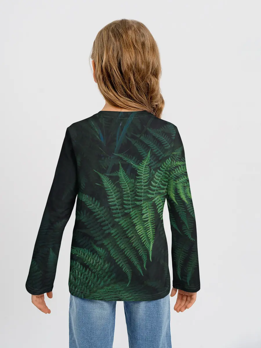 Детский лонгслив / Листья