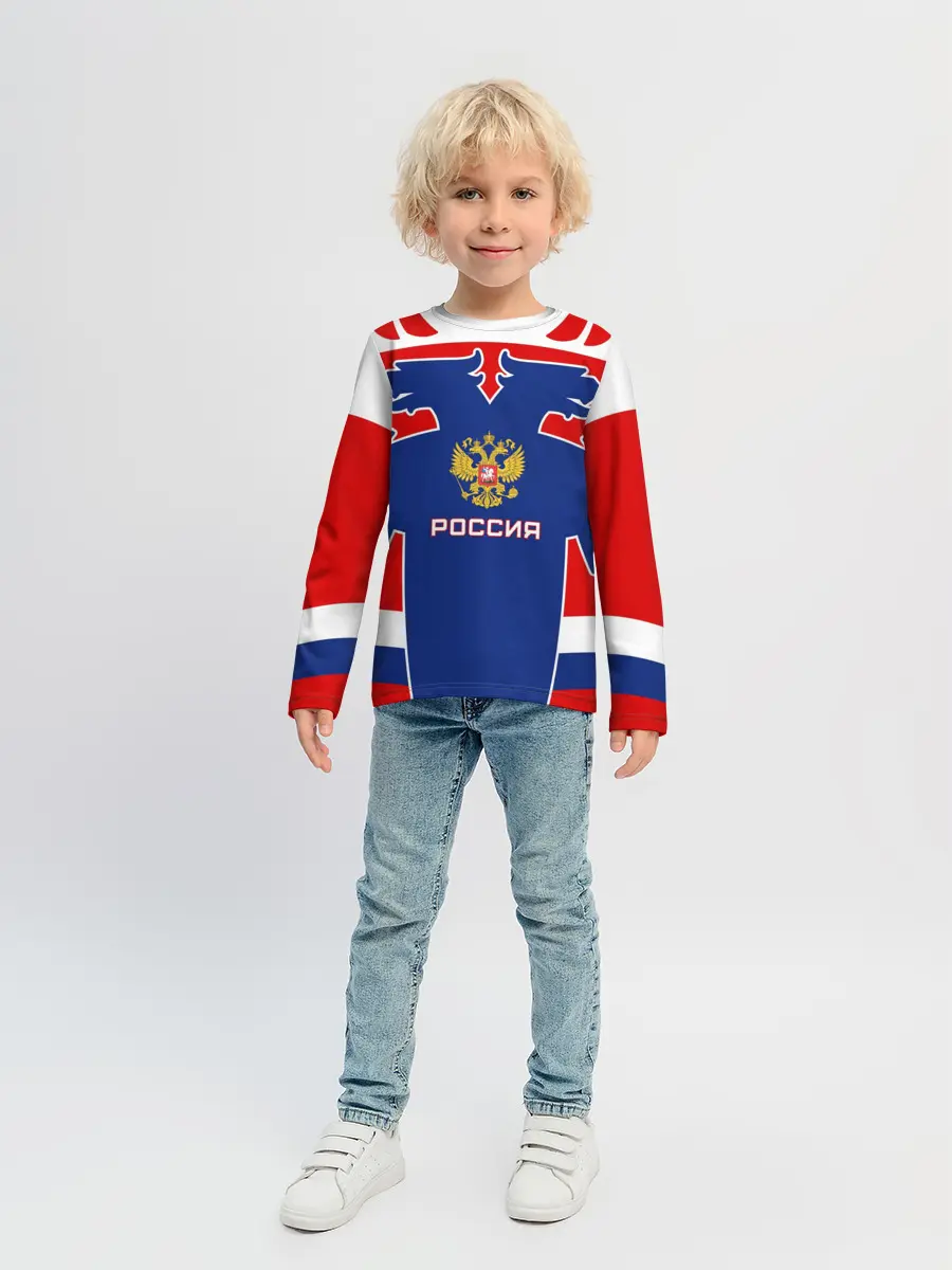 Детский лонгслив / Русский хоккей