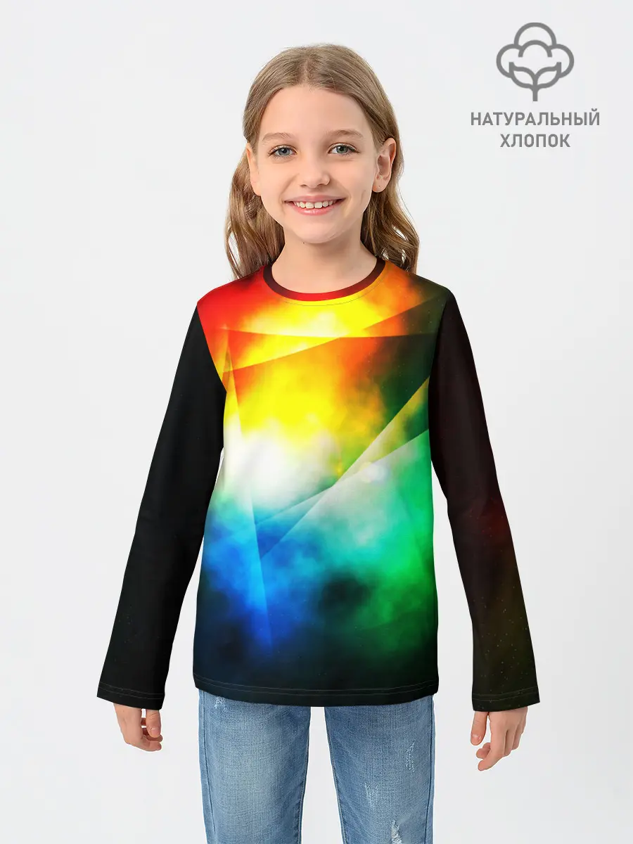 Детский лонгслив / КРАСКИ КОСМОСА