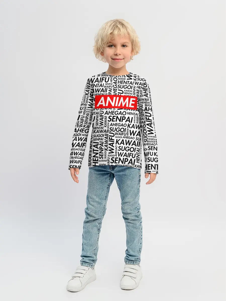 Детский лонгслив / Anime Waifu