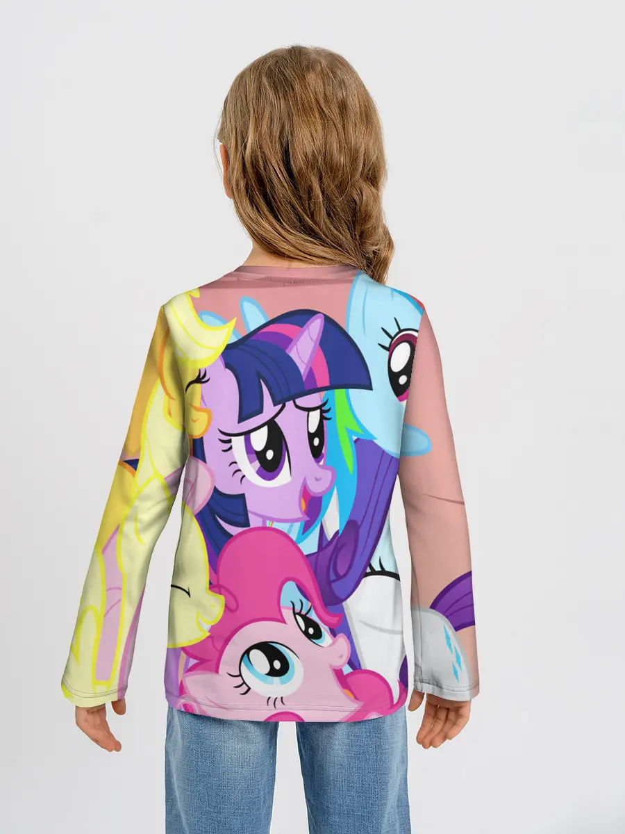 Детский лонгслив / МАЛЕНЬКИЕ ПОНИ