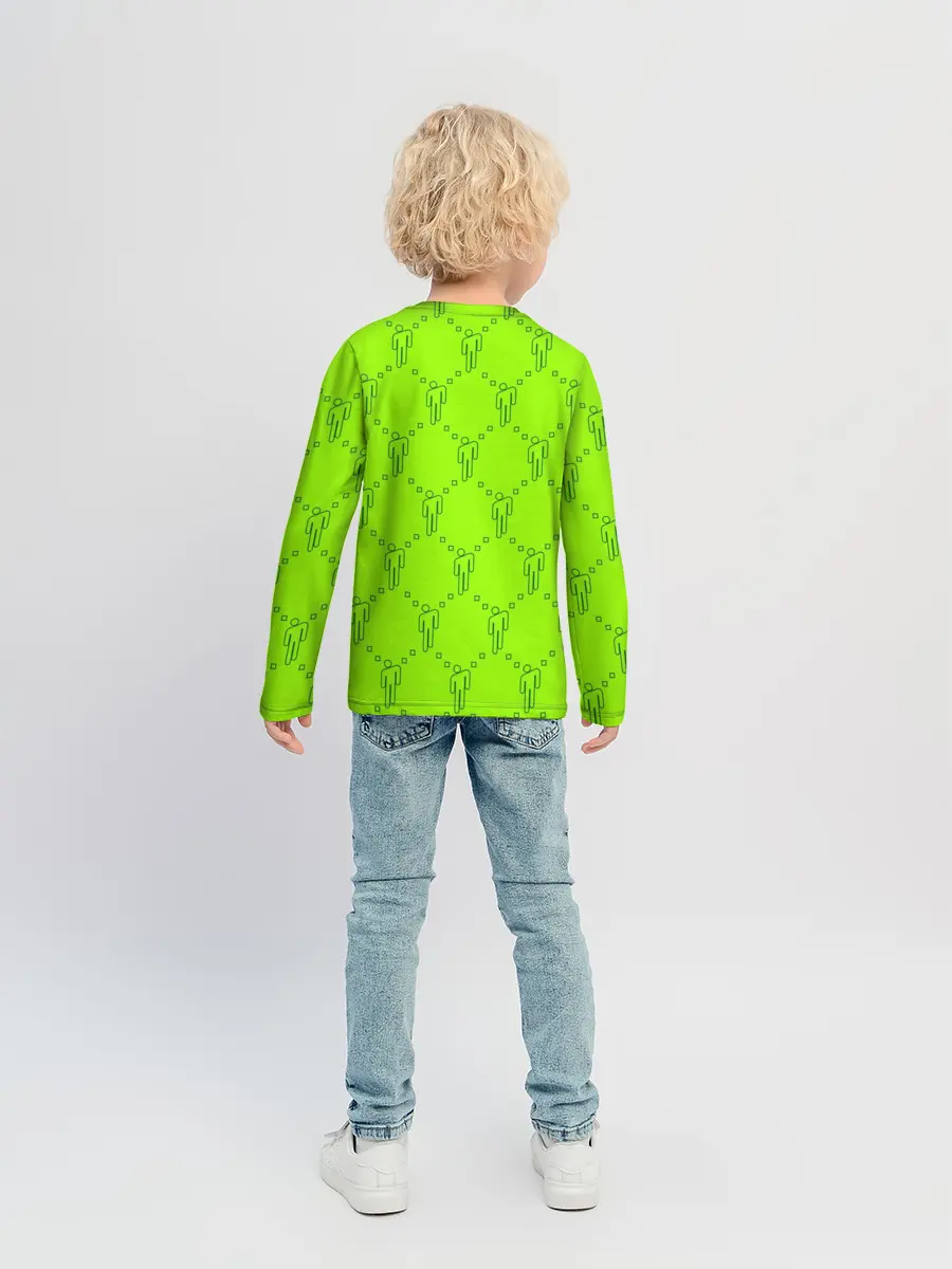 Детский лонгслив / Billie Eilish pattern