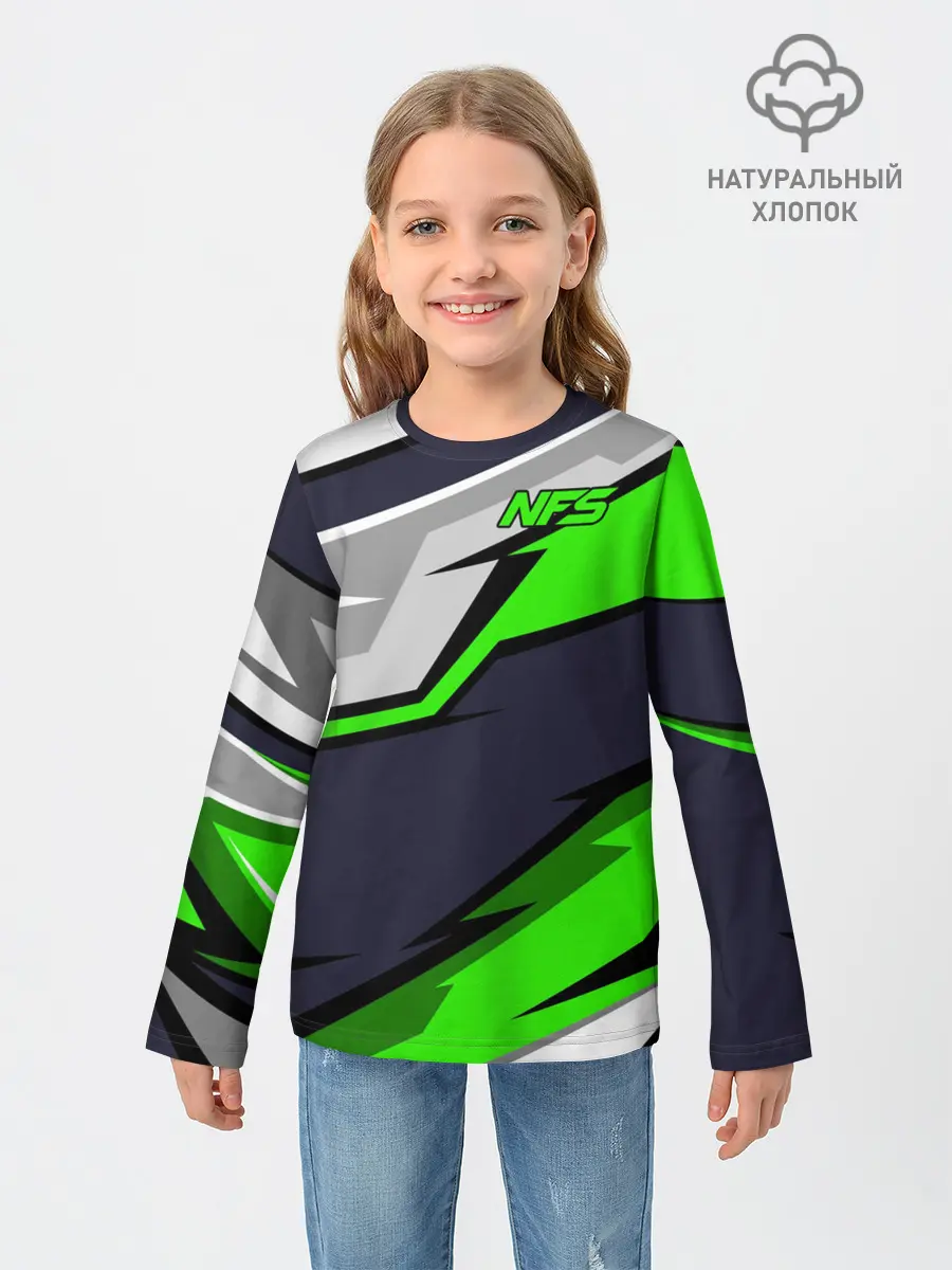 Детский лонгслив / Need for Speed