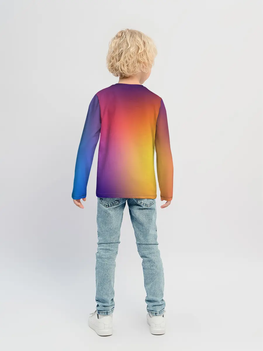 Детский лонгслив / Abstract gradient colors
