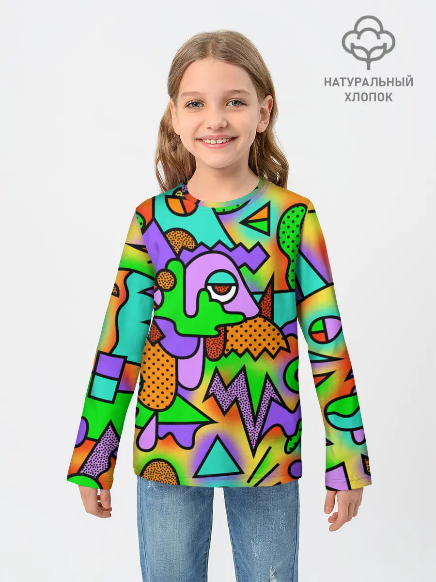 Детский лонгслив / PSY GEOMETRY